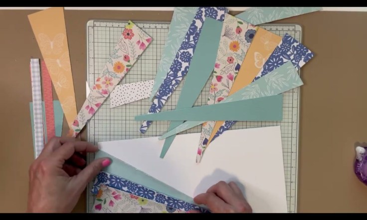 Step 4: Glue Down and Fold for Texture
