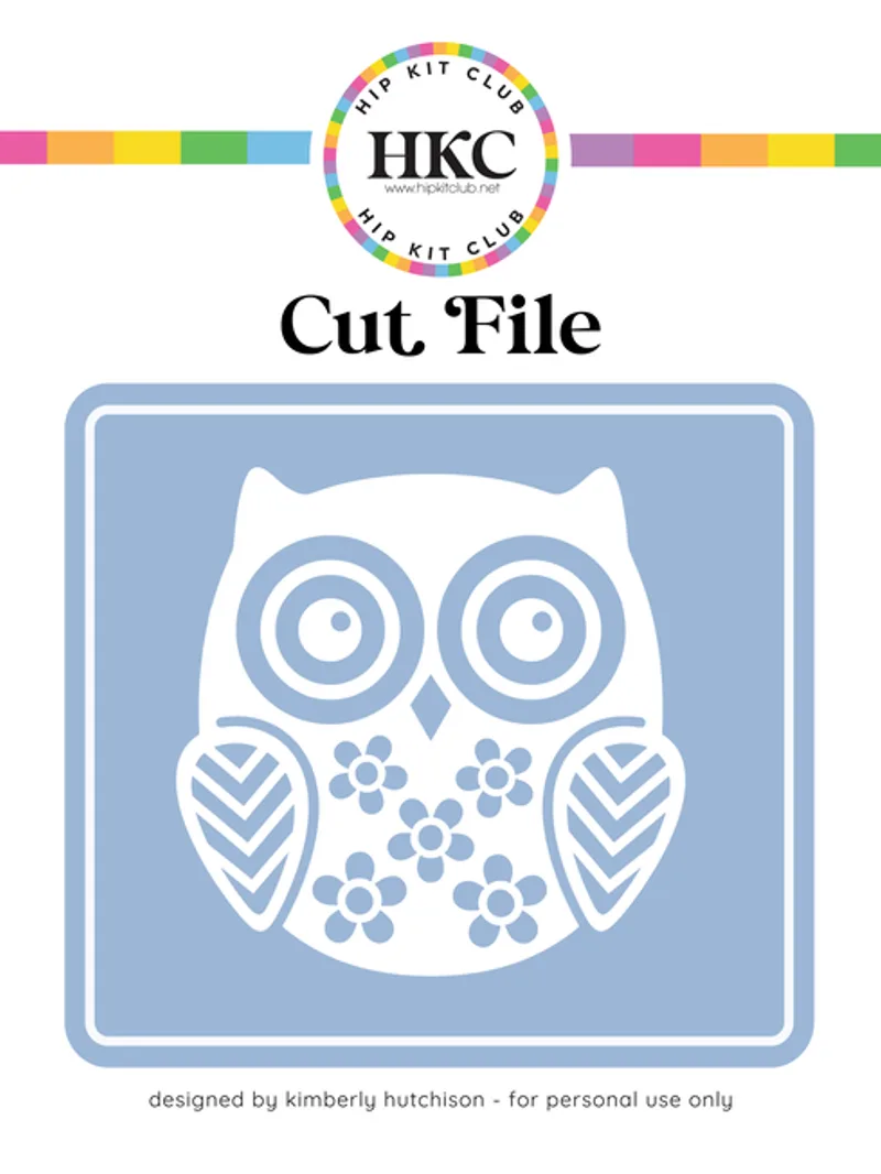 Folk Art Owl Cut File - Cricut & Silhouette | HKCMarket
