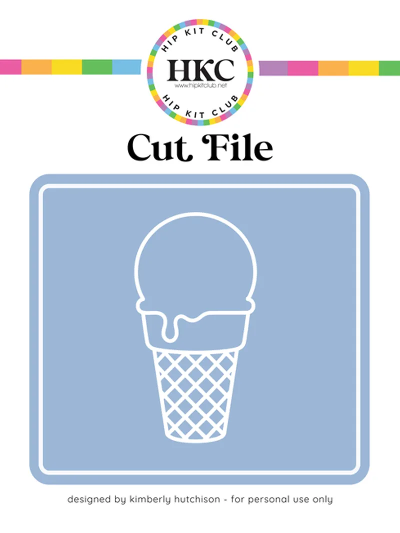 Ice Cream Single Scoop Cut File